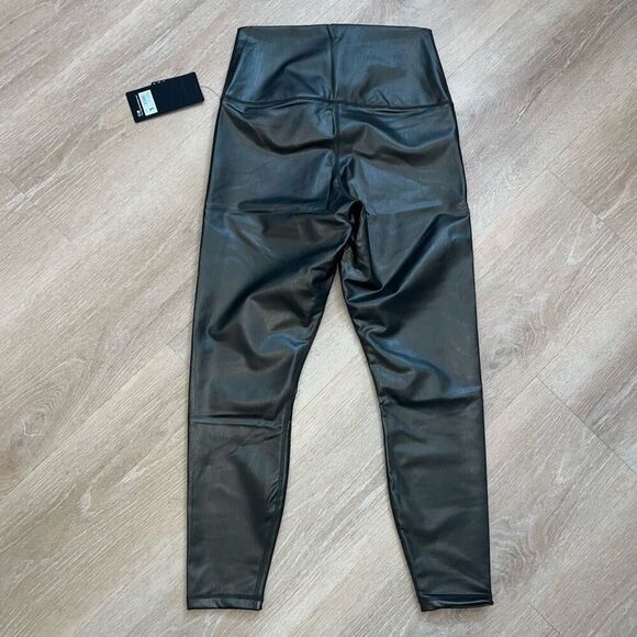 90 Degrees by Reflex Super Hi Waist Leatherette Fleece Brushed Inside Women’s L - Picture 7 of 10